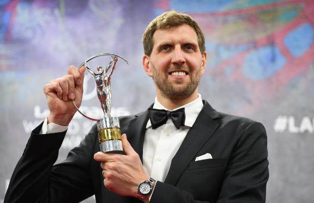 諾天王德克-諾維茨基成首位獲勞倫斯體育終身成就獎(jiǎng)籃球運(yùn)動(dòng)員