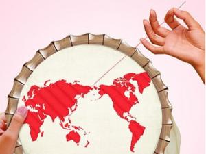 平繡針法簡介及要領:手工刺繡針法之平繡針法