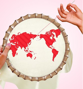 手工刺繡針法之平繡針法