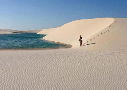 全球最美假沙漠海岸奇觀 百里沙漠里能游泳
